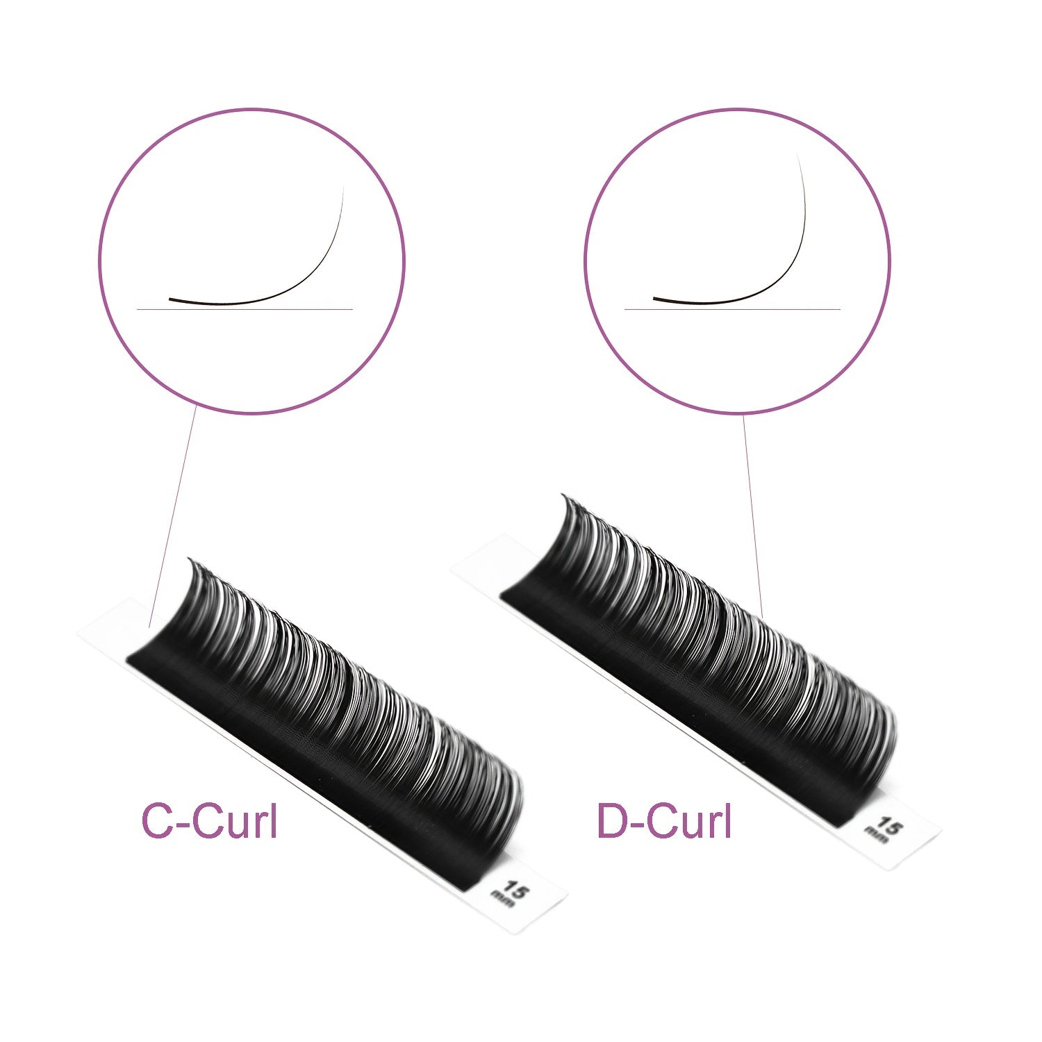 16mm Cluster Lashes 0.05/0.07 C D Curl Eyelash Extensions