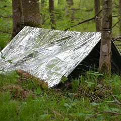 Stay Warm & Safe Emergency Blanket for Camping Hiking Survival 63x82in