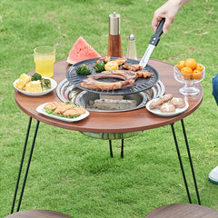 Portable Folding Stove Table for Camping Outdoor Barbecue