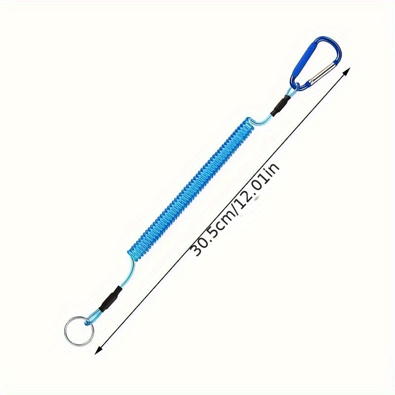 Fishing Lanyard Retractable Safety Rope Coiled With Clip