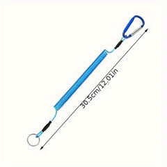 Fishing Lanyard Retractable Safety Rope Coiled With Clip