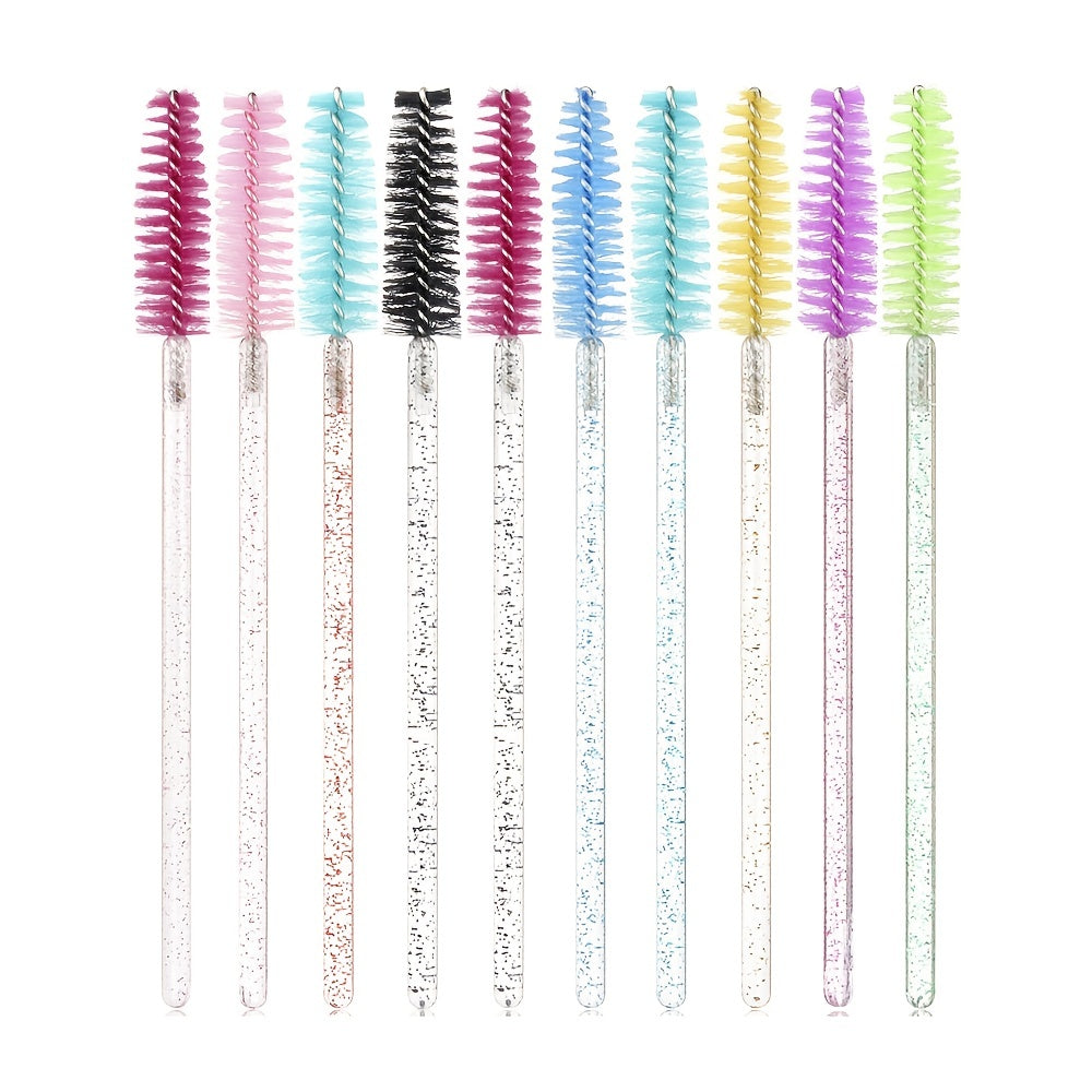 100 Crystal Eyelash Brushes for Extensions & Makeup