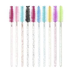 100 Crystal Eyelash Brushes for Extensions & Makeup