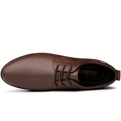 Men's Pointed Toe Lace Up Loafer Shoes British Style Formal Shoes