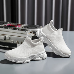 Boys Slip On Sock Shoes Non Slip Sneakers For Kids Outdoor Activities