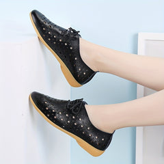 Women's Lace Up Outdoor Loafers Hollow Out Casual Shoes