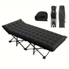Portable Folding Bed with Carry Bag, Outdoor Camping Bed, Office Nap, Picnic