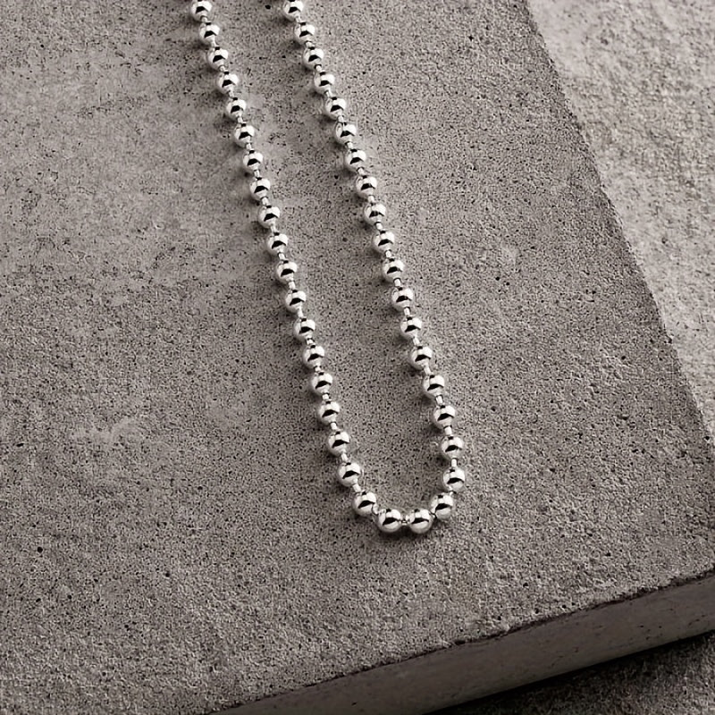 Daughter Titanium Steel Ball Chain Y2K Necklace