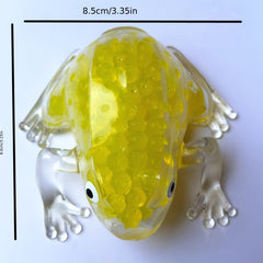 Funny TPR Frog Gel Beads Stress Ball Fidget Sensory Toy Antistress Squishy Ball