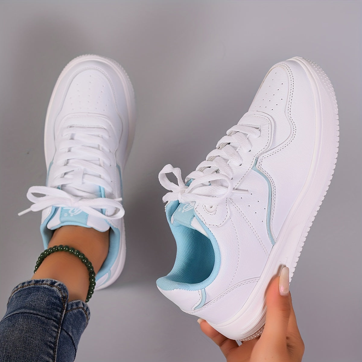 Women's Thick Bottom Skate Shoes Lightweight Casual Sport Shoes