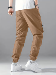 Men's Cargo Pants Drawstring Jogger Work Pants