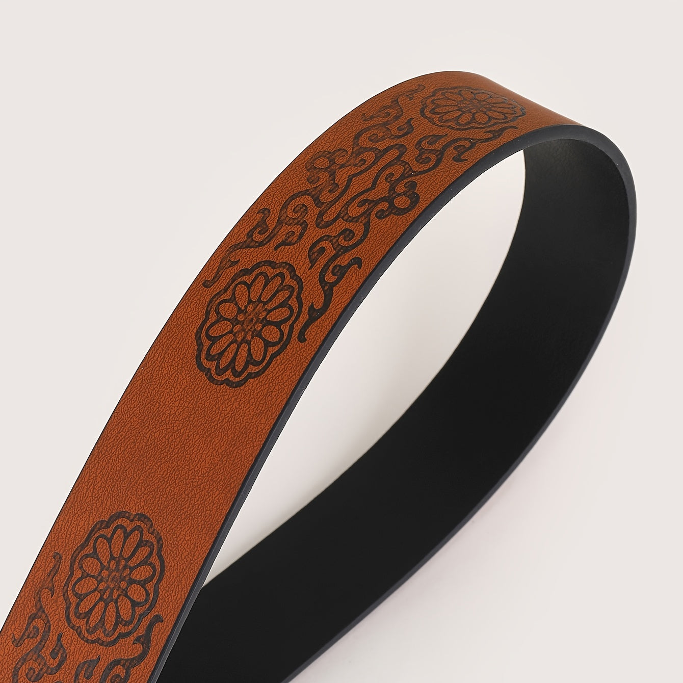 Buckle Belt Embossed Vintage Bohemian Beaded Belt For Women