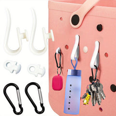 4Pcs Beach Bag Inserts Hooks Accessories Charm Cup Holder Key Holder