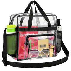 Clear Sports Bag for Work Travel Stadium Storage Handbag