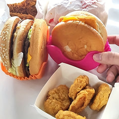 Reusable Silicone Hamburger Holder Anti-dropping Non-Food Cookware
