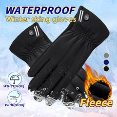 Winter Fleece Lined Warm Gloves For Women Men Anti Slip Thermal Touch Screen Glo