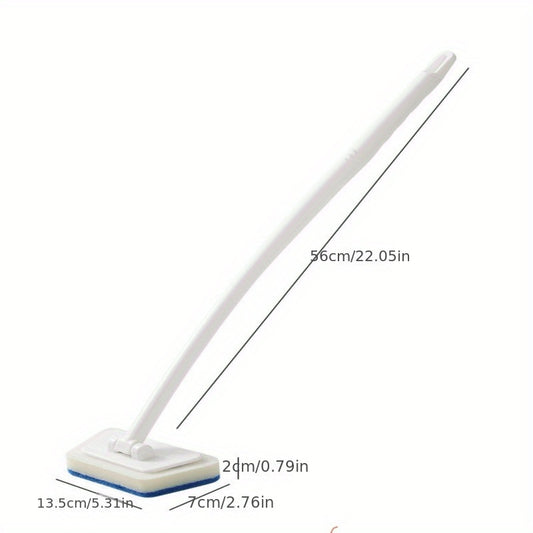 1pc Car Multifunctional Cleaning Brush with 3 Replacement Sponges