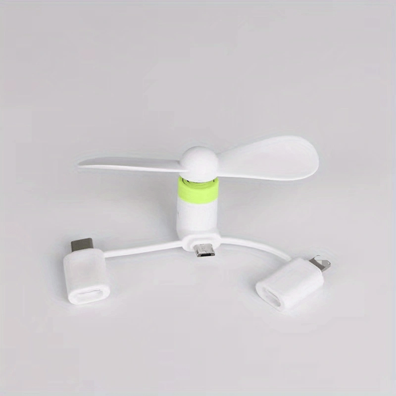 USB Small Fan 3-in-1 Mobile Phone Fan Handheld Portable Pocket Fan