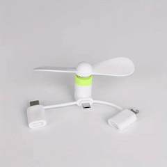 USB Small Fan 3-in-1 Mobile Phone Fan Handheld Portable Pocket Fan