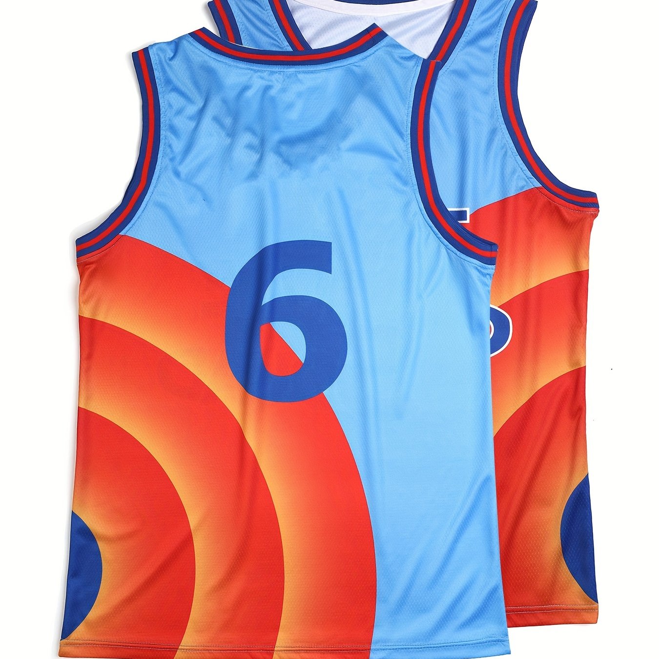 Youth Boys Basketball Vest Print 6 Sports Jersey Top
