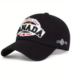 Canada Maple Leaf Baseball Cap Embroidery Hip Hop Sports Hat Adjustable