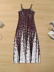 Spaghetti Dress V Neck Sleeveless Maxi Dress Women's Clothing