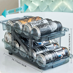 Telescopic Beverage Storage Box Automatic Filling Can Storage Rack