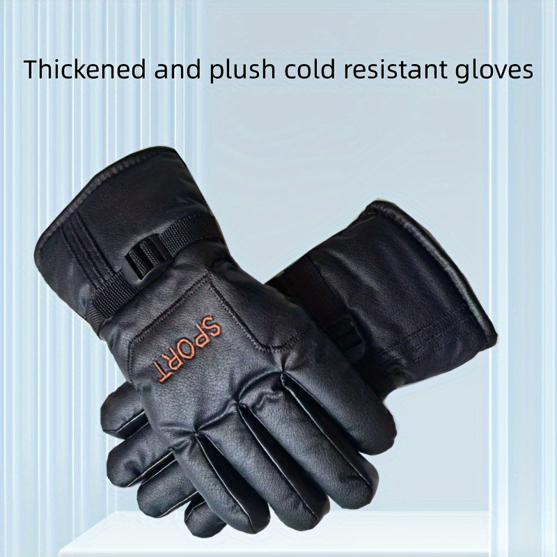 Winter Windproof Waterproof Gloves Fleece Warm Men Women Outdoor Motorcycle