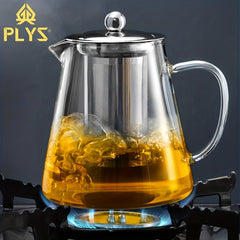 Heat Resistant Glass Teapot Thickened Filter Liner Teapot 550ml