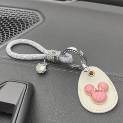 Braided Wrist Strap Car Key Chain for Girls