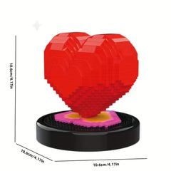 Red Heart Building Blocks Set - Perfect Valentine's Gift