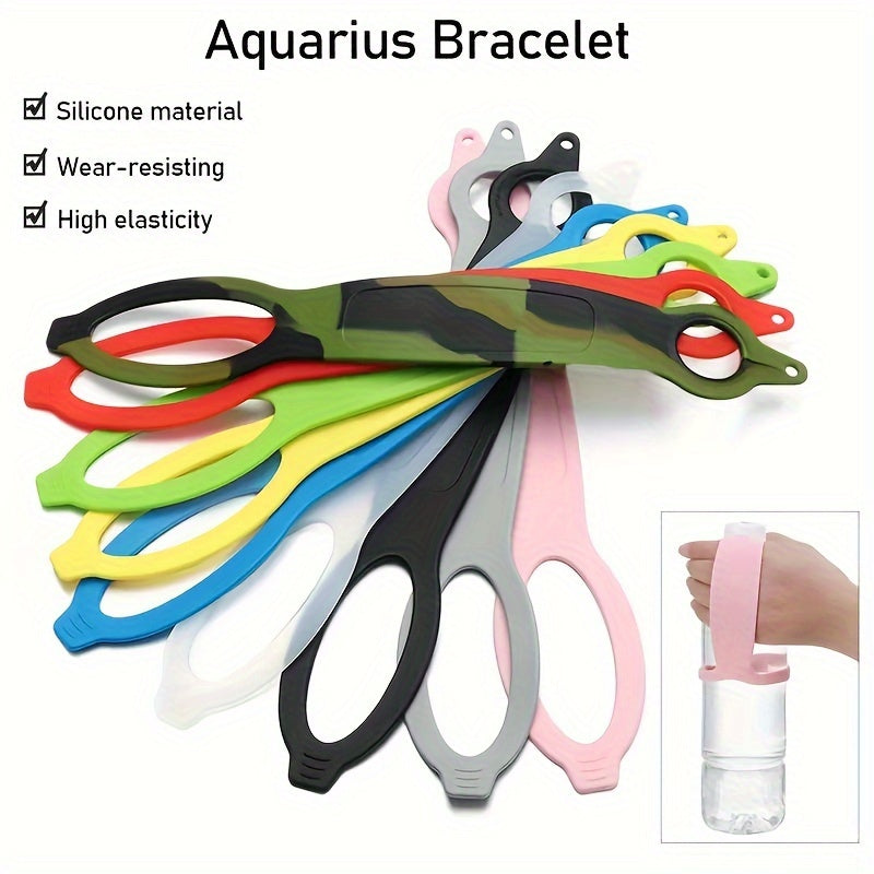 Silicone Water Bottle Handle Ring Cup Accessory Purple