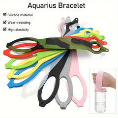 Silicone Water Bottle Handle Ring Cup Accessory Purple