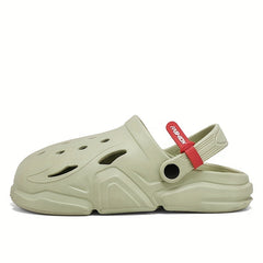 Unisex Comfy Platform Clogs Hollow Out Non Slip Garden Shoes