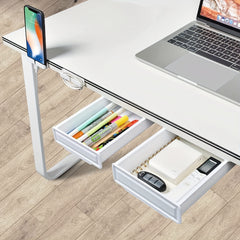 Under Desk Drawer Storage Box Slide Out Desktop Drawer Attachment