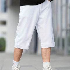 Men's Classic Cuffed Denim Shorts