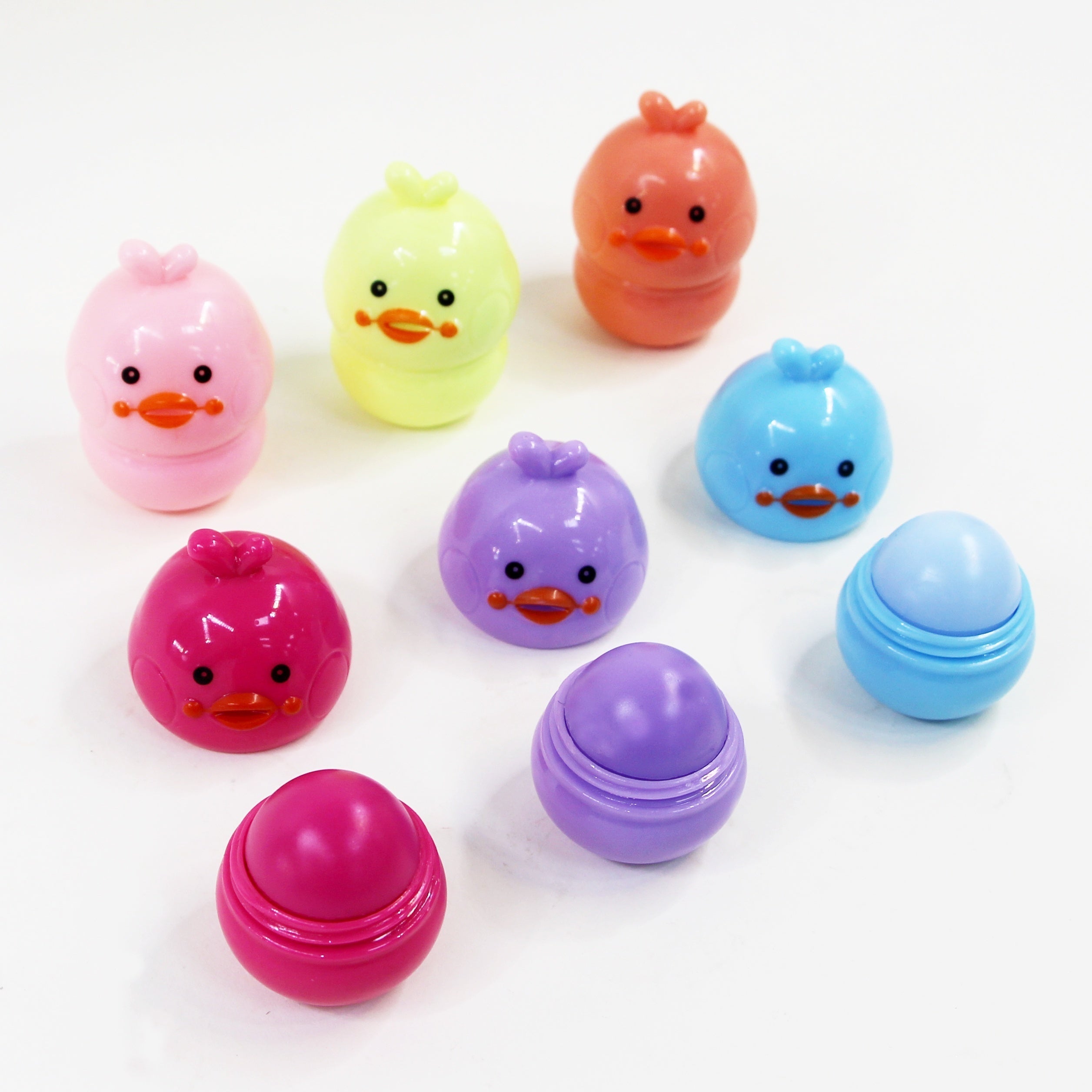 6 pcs Duck Shape Lip Balm for Soft Smooth Lips