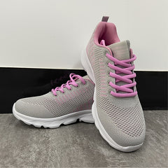 Women's Comfortable Lace Up Running Shoes Low Top Sports Sneakers