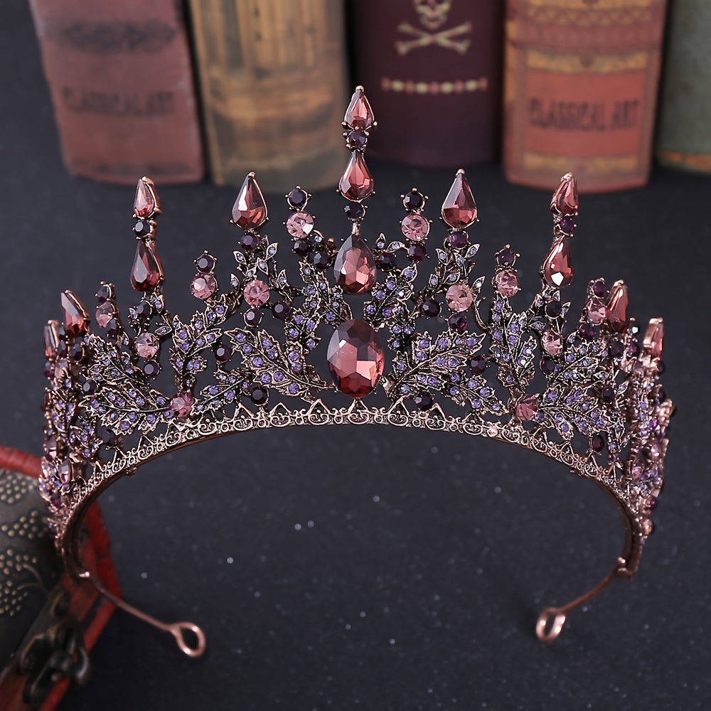 Crystal Wedding Tiara Rhinestone Princess Crown Bridal Costume Jewelry
