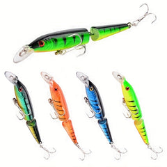 5pcs Wobbler Minnow Fishing Lures Lifelike Artificial Bait