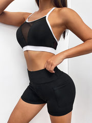 Seamless High Waisted Biker Shorts with Pocket