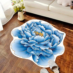 Peony Flower Carpet Mat for Home Decoration