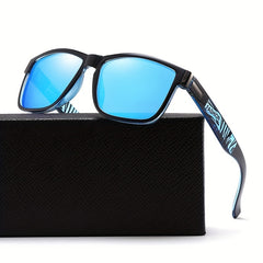 Men's Square Frame Polarized Sunglasses For Fishing Cycling