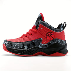 Boy's Knit Basketball Shoes Non Slip Sneakers