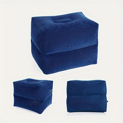 Inflatable Flocking PVC Ottomans for Travel and Office Nap