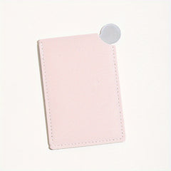 Portable Stainless Steel Makeup Mirror with Sleeve, Travel Vanity Mirror