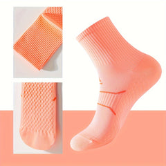 Men's Mid Crew Sport Non Slip Socks Nylon Blend Breathable Athletic Socks