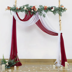 3pcs Wedding Arch Draping Tulle for Ceremony Reception Decor