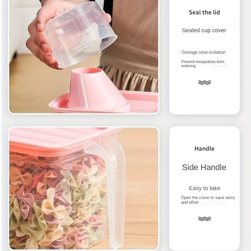 2pcs Sealed Jars Grains Transparent Food Jars Moisture proof Fresh keeping Box