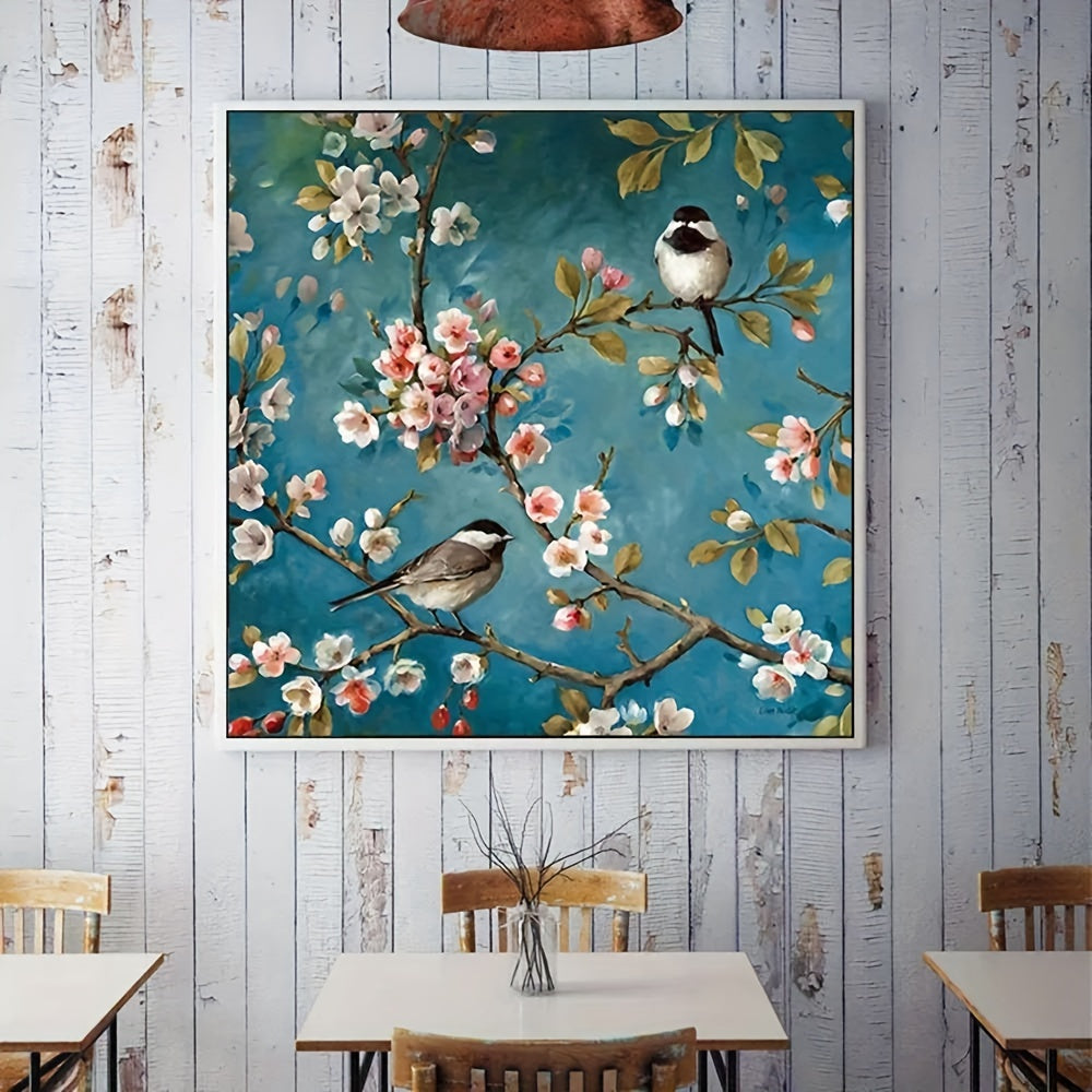 Plum Blossom Bird Cross Stitch Kit 11CT Printed Canvas DIY Embroidery Home Decor